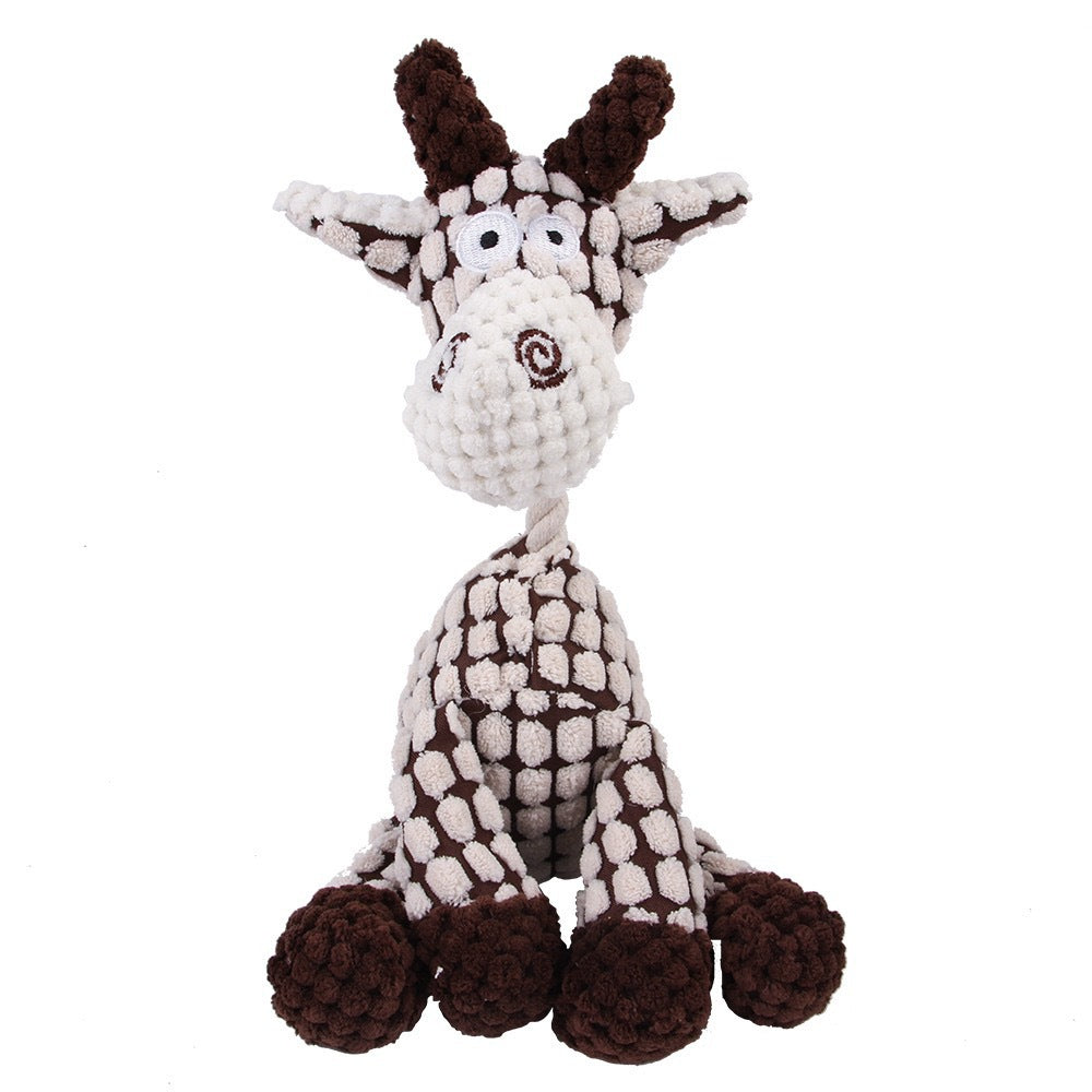 Durable Cartoon Plush Chew Toys for Dogs